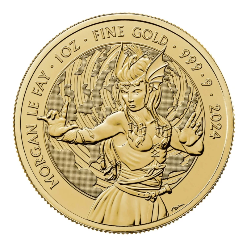 ROYAUME-UNI : Mythes et légendes. Morgane le Fay 2024 1 once Pièces de collection