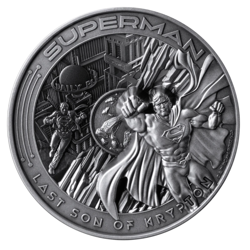 Samoa Silver Coin Superman 2025 10 oz Collectible coins