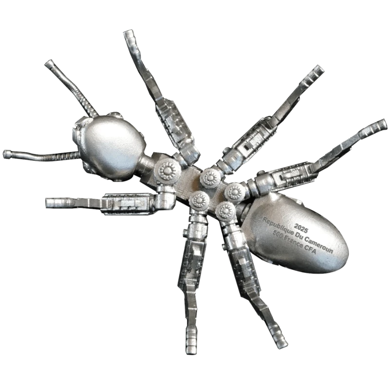 Cameroun : pièce en argent Fourchette mécanique 2025 9,25 g Pièces de collection