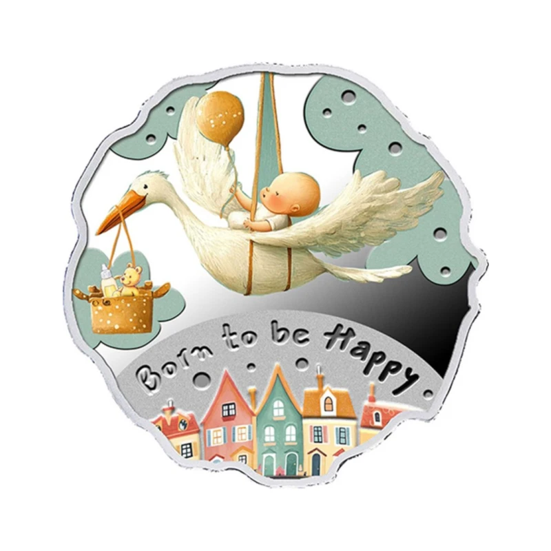 Cameroun : pièce en argent Born to be happy 2025 Belle Épreuve 16,81 g Pièces de collection