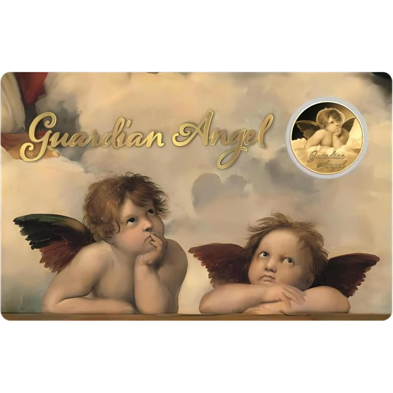 Tchad : pièce d'or Ange gardien II 1/1000 oz Pièces de collection