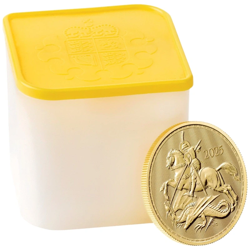 Royaume-Uni : pièce d'or St. George and the Dragon 2025 1 oz Pièces d'investissement