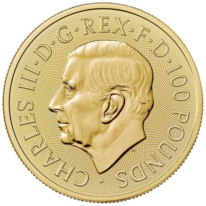 Royaume-Uni : pièce d'or St. George and the Dragon 2025 1 oz Pièces d'investissement