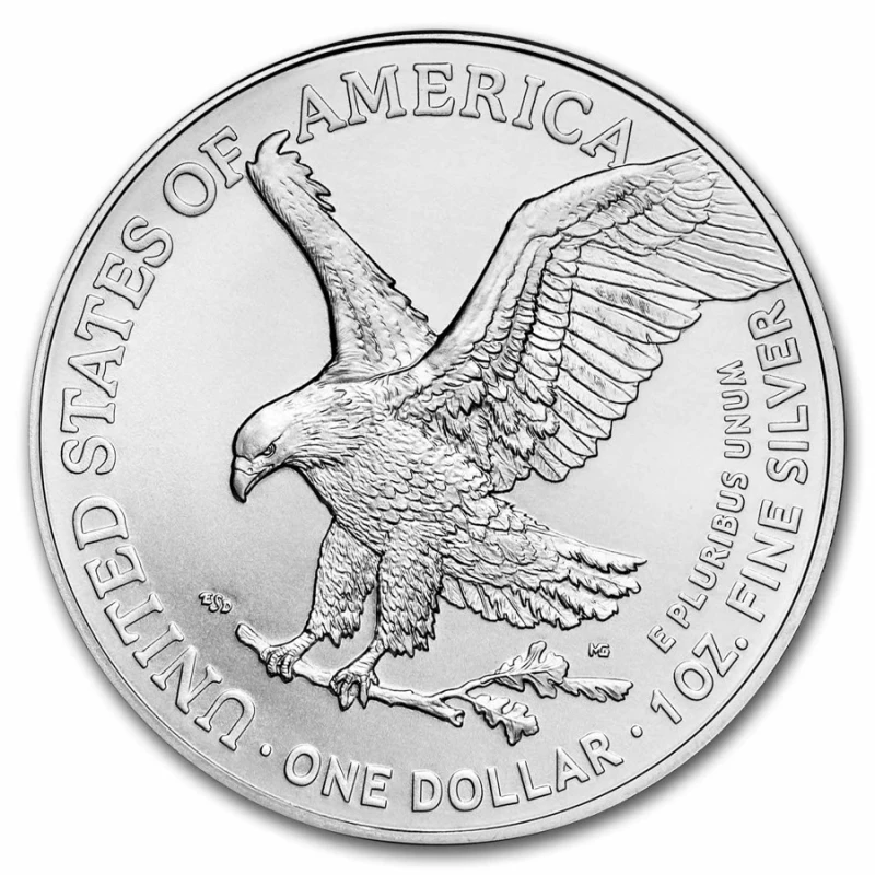 Monnaie d'investissement argent USA American Eagle Type 2 31.1 g Pièces d'investissement