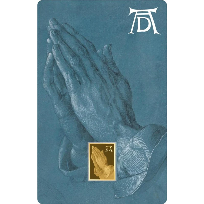 Chad: gold coin Praying Hands 1/1000 oz Collectible coins