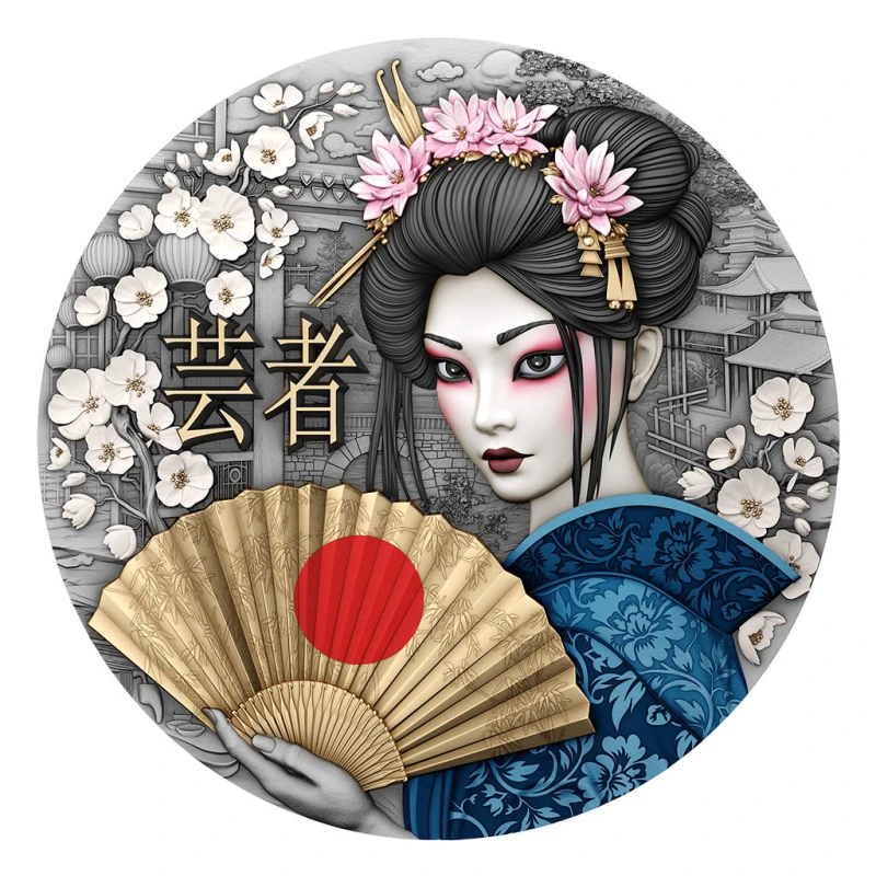 Niue: silver coin Geisha 2025 2 oz Collectible coins