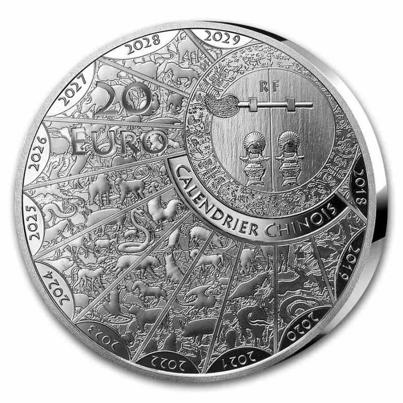 France : pièce d'argent Année du Cheval 2026 Belle Épreuve 1 once Pièces de collection