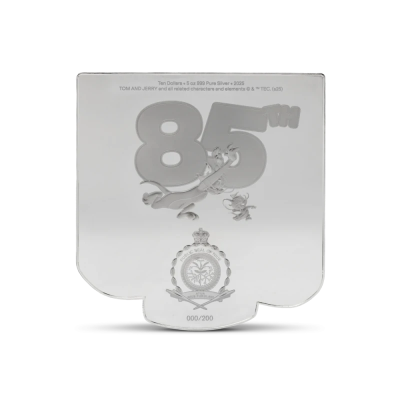 Niue : pièce en argent Tom et Jerry 2025 Épreuve colorisée 5 Once Pièces de collection