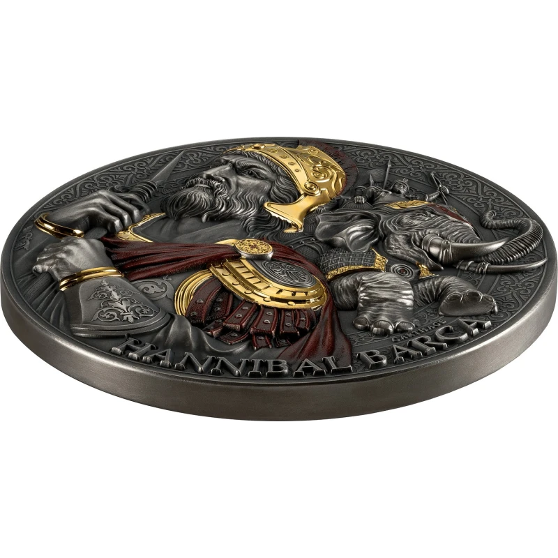 Cameroun : pièce en argent Hannibal 2025 5 oz Pièces de collection