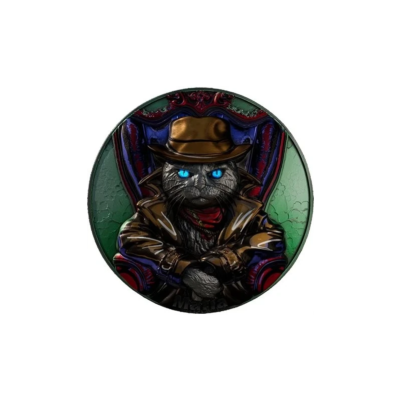 Cameroun : pièce en argent Meow Mafia 2025 2 once Pièces de collection