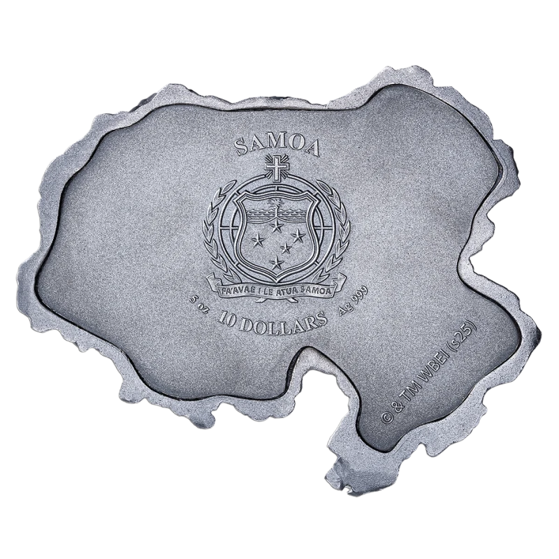 Pièce en argent Samoa Château de Poudlard 2025 5 once Pièces de collection