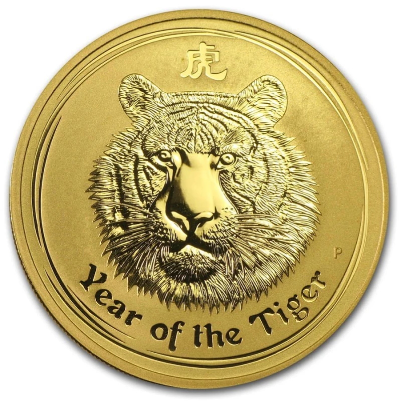 Australie Pièce d'or Année du tigre 2010 1 once Pièces de collection