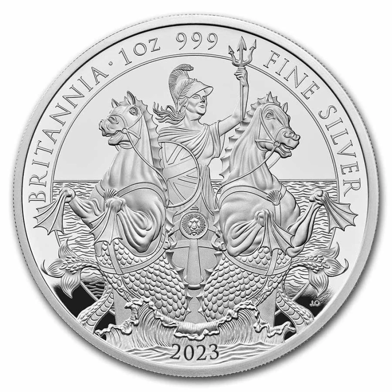 Royaume-Uni Pièce d'argent Britannia 2023 Belle Épreuve 1 once Pièces de collection