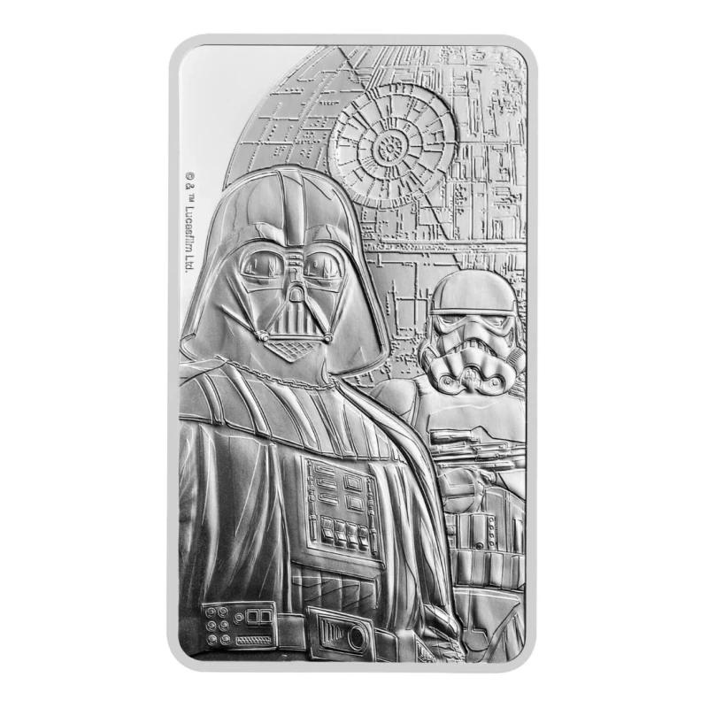 Royaume-Uni Barre d'argent Star Wars Dark Side 10 once Pièces de collection