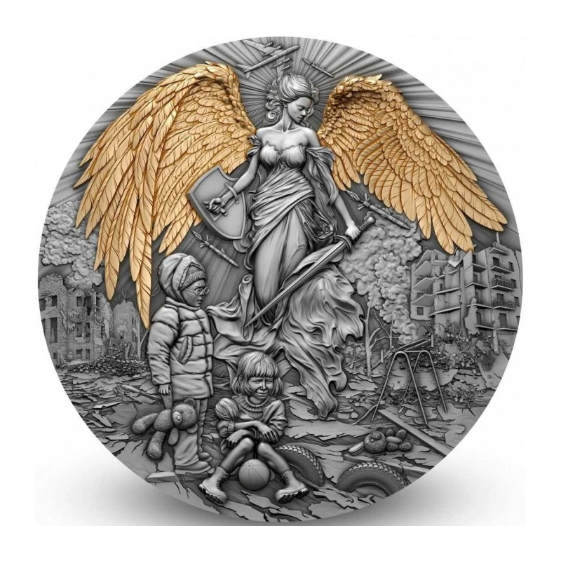 Cameroun : pièce d'argent Ange gardien 2023 2 once Pièces de collection