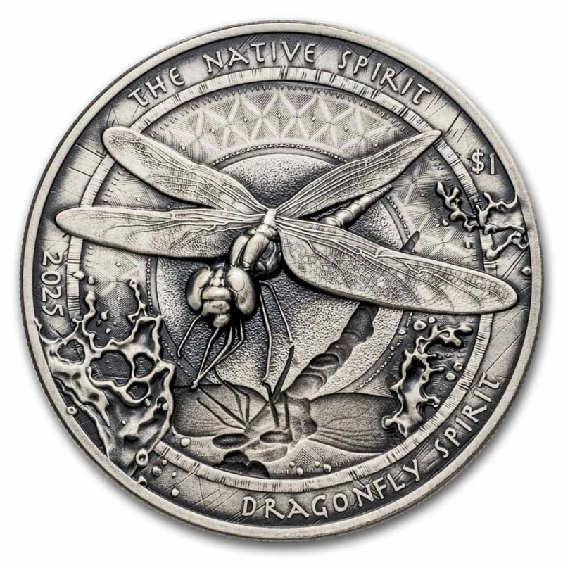 USA Silver Coin Spirit of Native Peoples Dragonfly Spirit 2025 1 oz Collectible coins