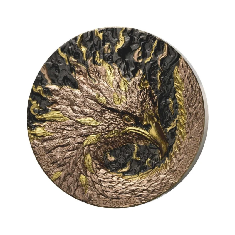 République de Côte d'Ivoire : pièces en argent Phoenix 2025 10 Once Pièces de collection