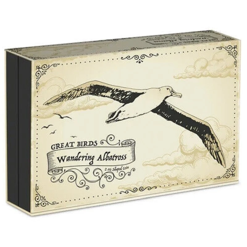 Niue : pièce en argent Wandering Albatross 2023 Belle Épreuve 2 Once Pièces de collection