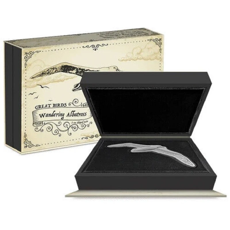 Niue : pièce en argent Wandering Albatross 2023 Belle Épreuve 2 Once Pièces de collection