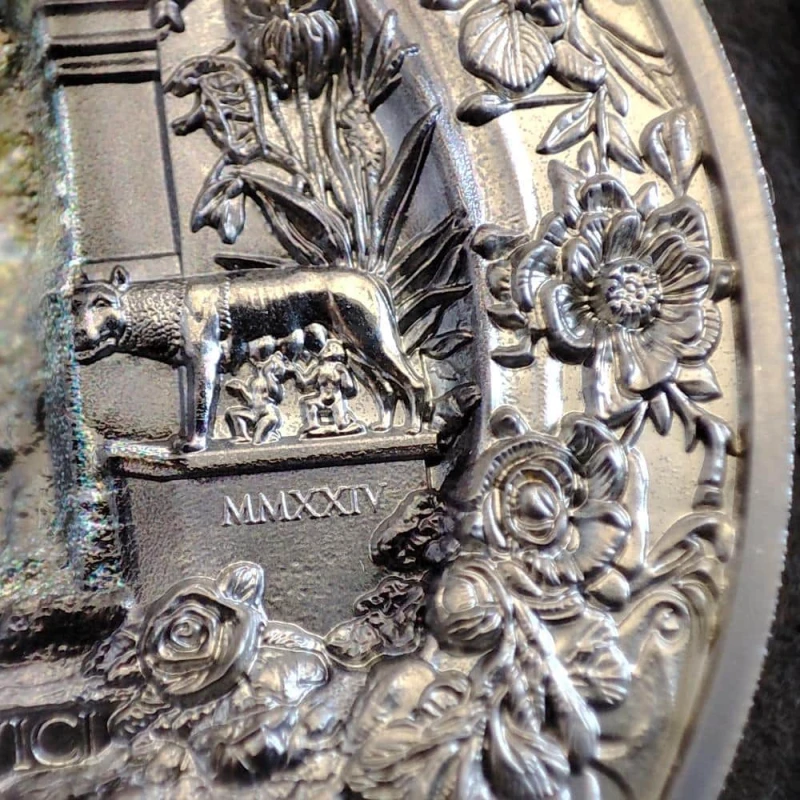 Îles Cook : pièce en argent Roma Monumental View 2024 Black Belle Épreuve 3 Once Pièces de collection