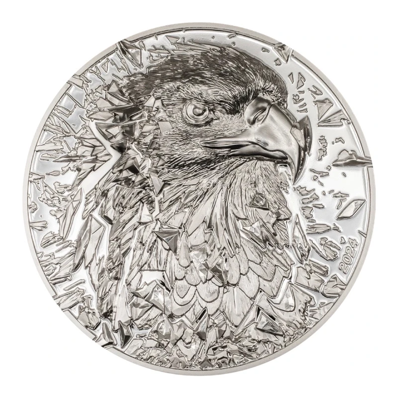 Iles Cook : pièce en argent Bald Eagle 2024 Belle Épreuve 3 once Pièces de collection