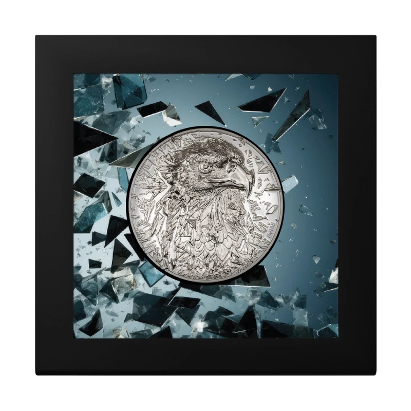 Iles Cook : pièce en argent Bald Eagle 2024 Belle Épreuve 3 once Pièces de collection