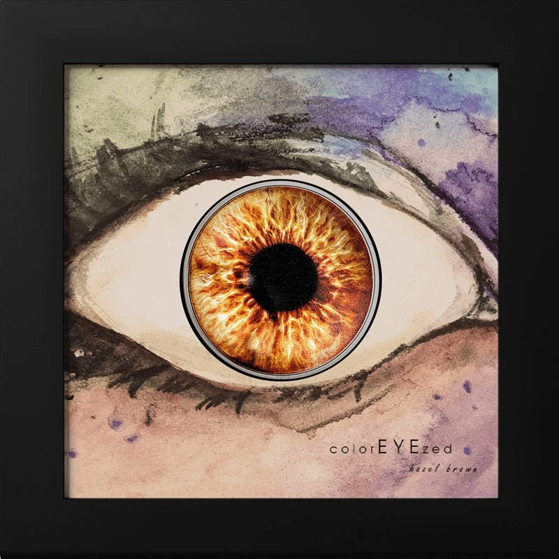 Palau : pièce en argent Hazel Brown 2023 Belle Épreuve colorée 1 once Pièces de collection