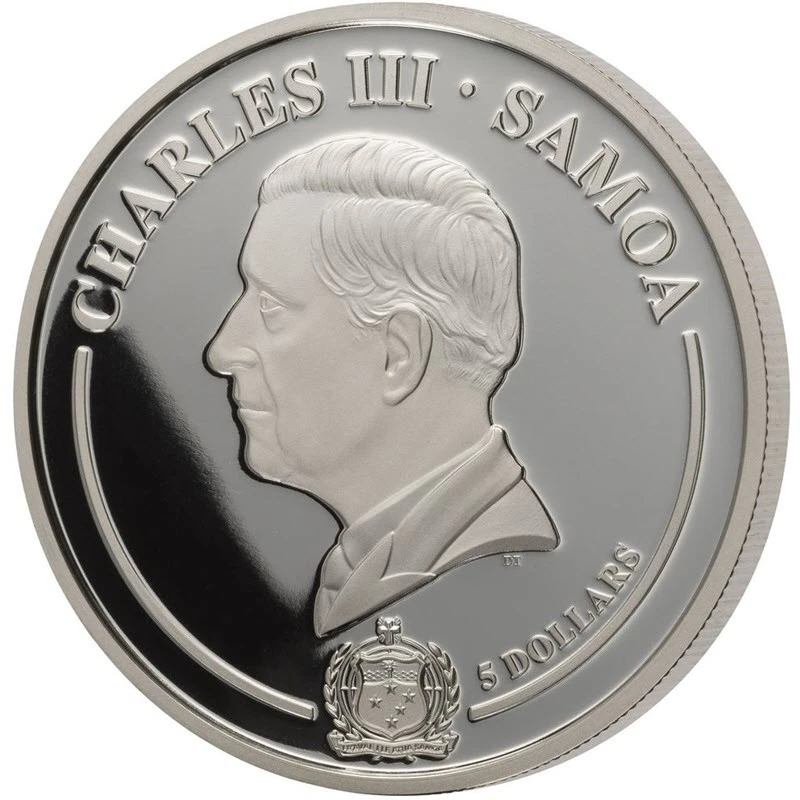 Samoa : pièce en argent Magnolia 2025 Belle Épreuve dorée 1 once Pièces de collection