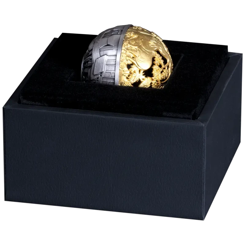 Pièce en argent Samoa Nature et technologie 2025 dorée 2 Once Pièces de collection