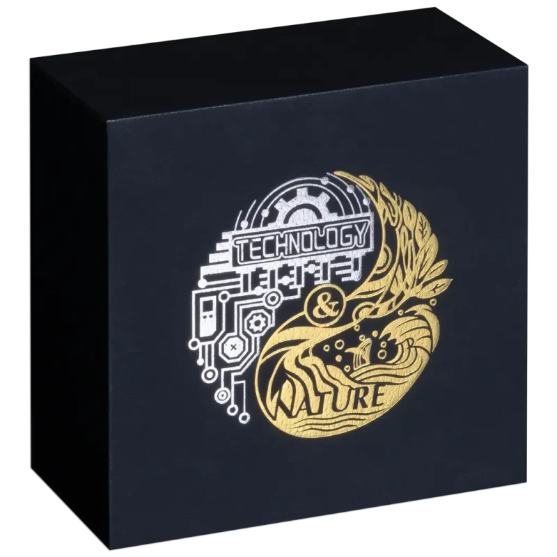 Pièce en argent Samoa Nature et technologie 2025 dorée 2 Once Pièces de collection