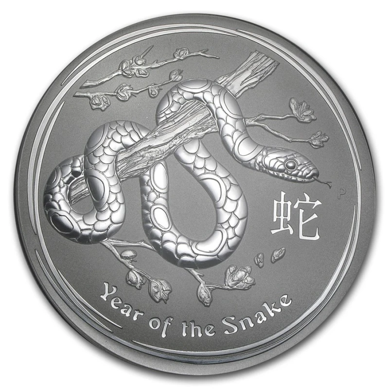 Australie Pièce d'argent Lunar II Année du serpent 2013 1000 g Pièces d'investissement