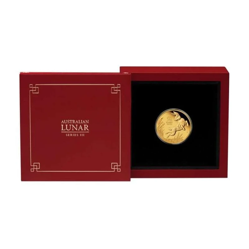 Australia Gold Coin Lunar III Year of the Rabbit 2023 Belle Épreuve 1/10 oz Pièces de collection