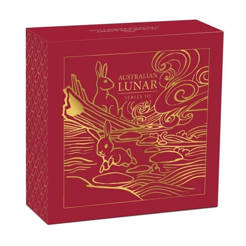Australia Gold Coin Lunar III Year of the Rabbit 2023 Belle Épreuve 1/10 oz Pièces de collection
