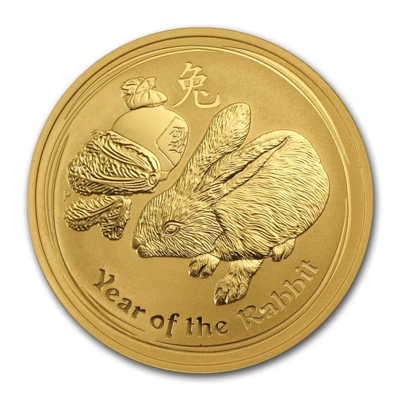 Australia Gold Coin Lunar II Year of the Rabbit 2011 1 once Pièces de collection
