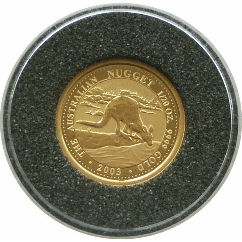 Pièce d'or australienne Kangourou 2003 1/20 once Pièces d'investissement