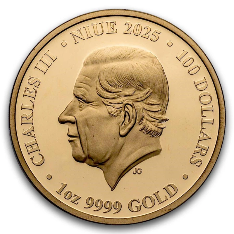 Niue Gold Coin Mother-of-Pearl Clouds 2025 Proof Colored 1 oz Collectible coins