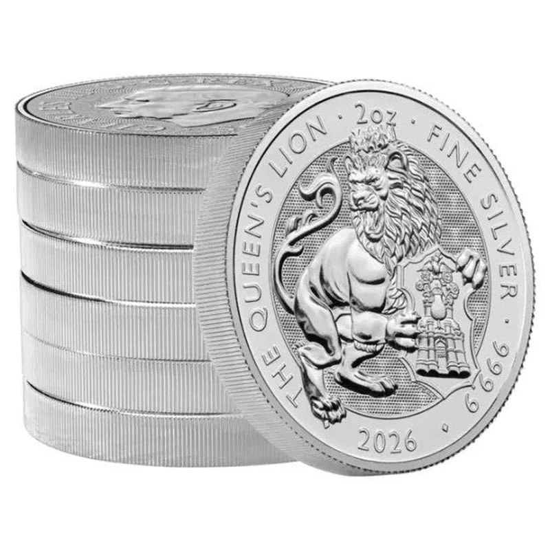 Royaume-Uni Pièce d'argent The Royal Tudor Beasts Queen's Lion 2026 2 once Pièces de collection