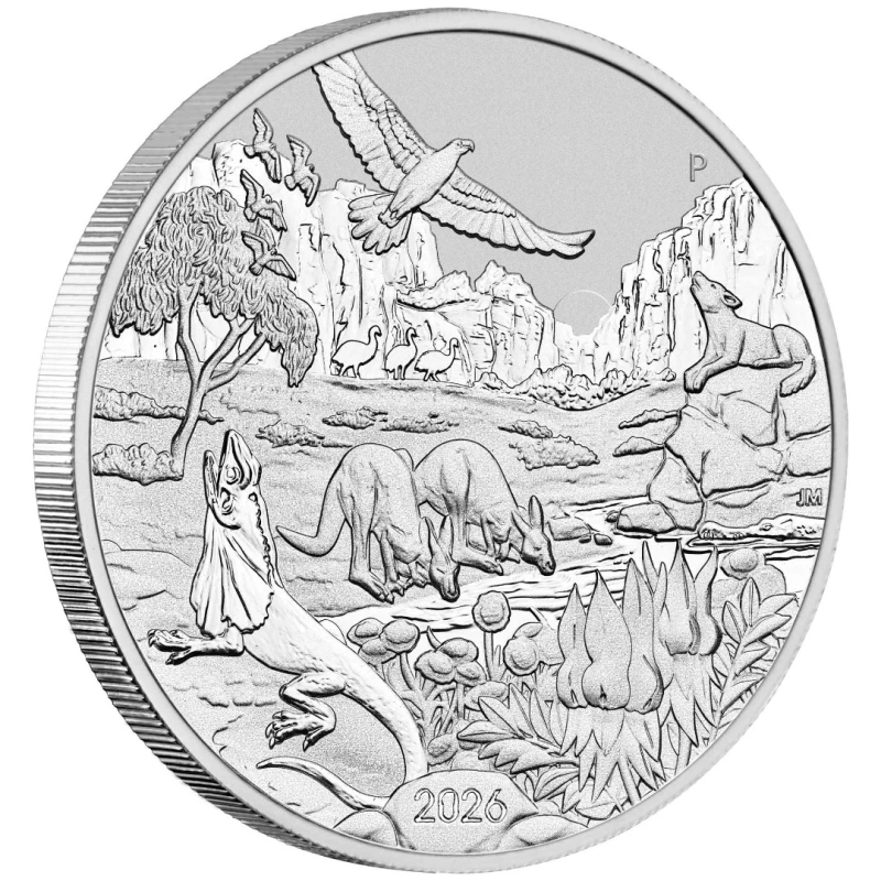 Pièce d'argent Australie Merveilles de l'Australie L'Outback 2026 1 once Pièces d'investissement