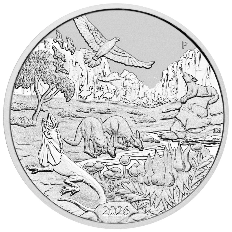 Pièce d'argent Australie Merveilles de l'Australie L'Outback 2026 1 once Pièces d'investissement