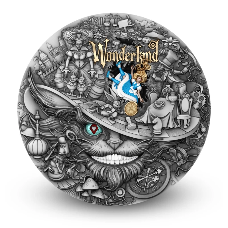 Niue Pièce en argent Wonderland 2026 2 once Pièces de collection