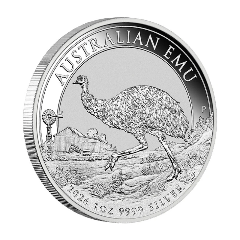 Pièce d'argent australienne Emu 2026 1 once Pièces d'investissement
