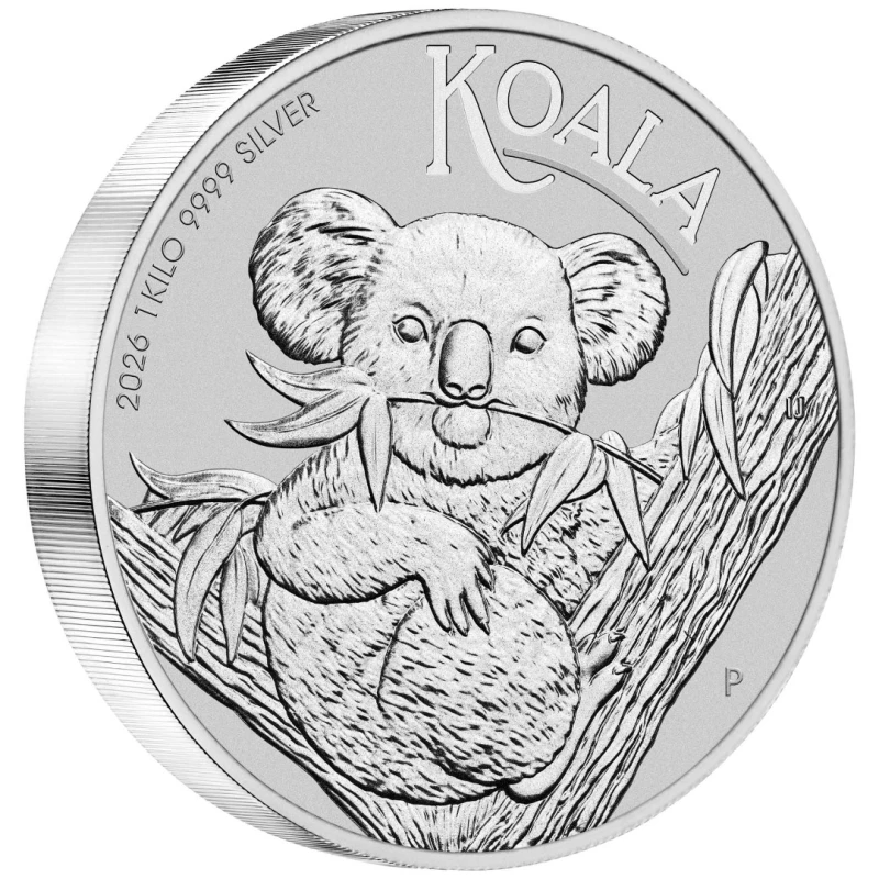 Pièce d'argent australienne Koala 2026 1000 g Pièces d'investissement