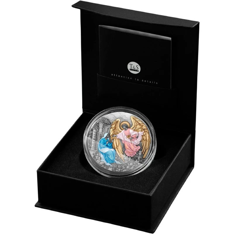 Niue Pièce en argent Archange Gabriel 2025 doré 2 once Pièces de collection