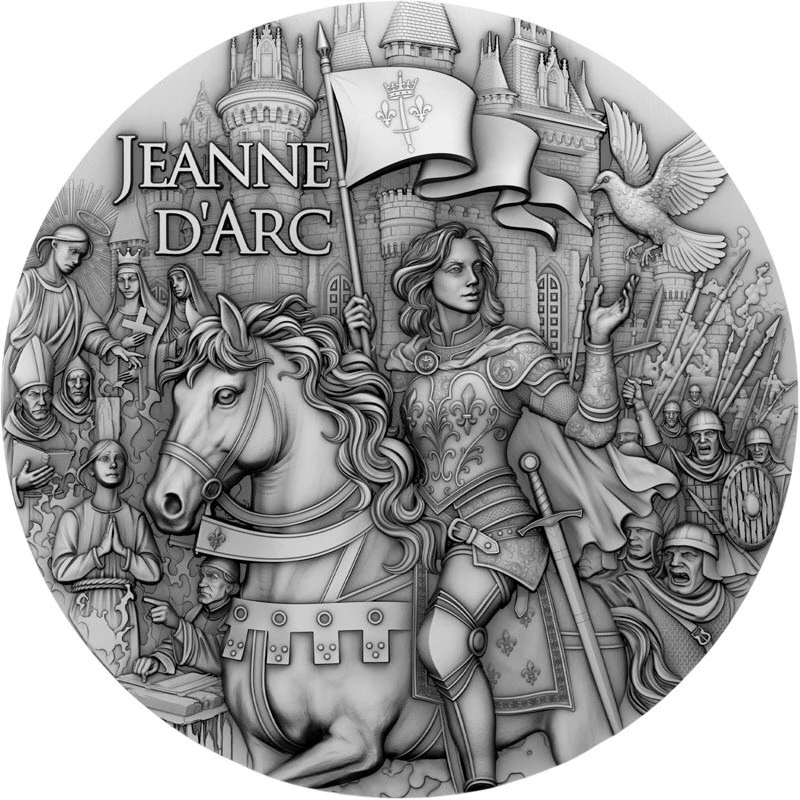 Niue Silver Coin Jeanne d'Arc 2025 2 oz Collectible coins